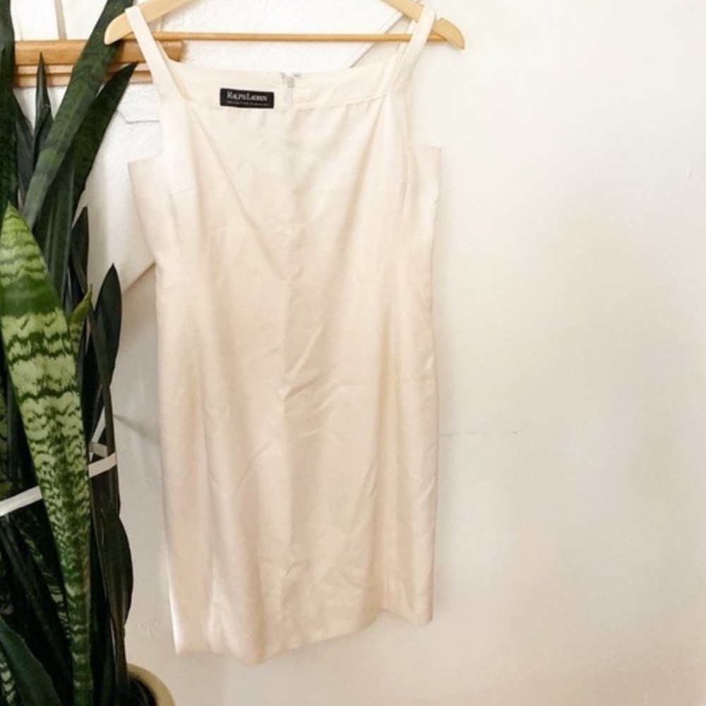 $450 Ralph Lauren silk ivory dress